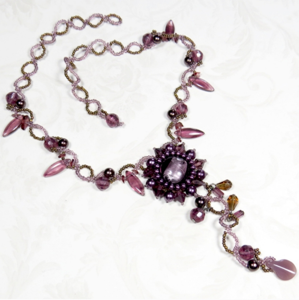 Pink/Purple Stylish Necklace